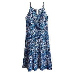 NEW Jude Connally Anita Watercolor Floral Cotton Maxi Sundress XL